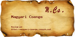 Magyari Csenge névjegykártya